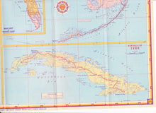 Load image into Gallery viewer, Vintage Shell Oil Map of Florida and Cuba 1947 - TulipStuff
