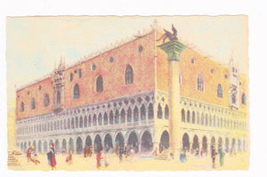 Venezia Il Palazzo Ducale Vintage Italian Artistic Postcard 1920's - TulipStuff