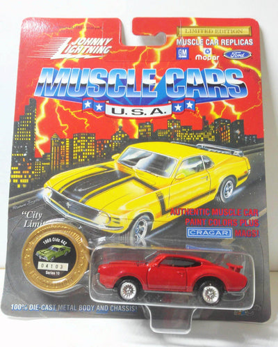 Johnny Lightning Muscle Cars USA 1969 Olds 442 Oldsmobile Cutlass Limited Edition Vintage Diecast Car - TulipStuff
