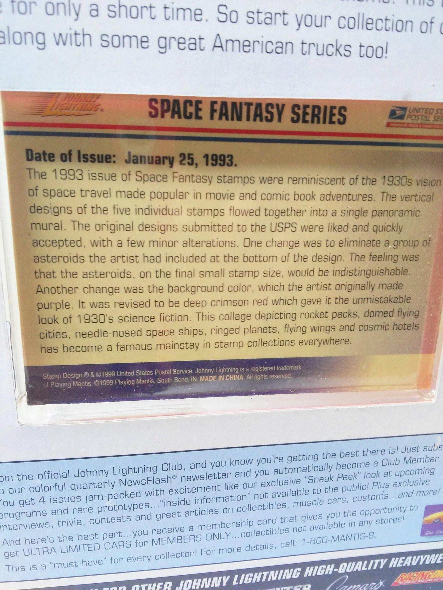 Johnny Lightning 1929 Ford Model A Pickup Truck USPS Space Fantasy Series Limited Edition 1999 - TulipStuff