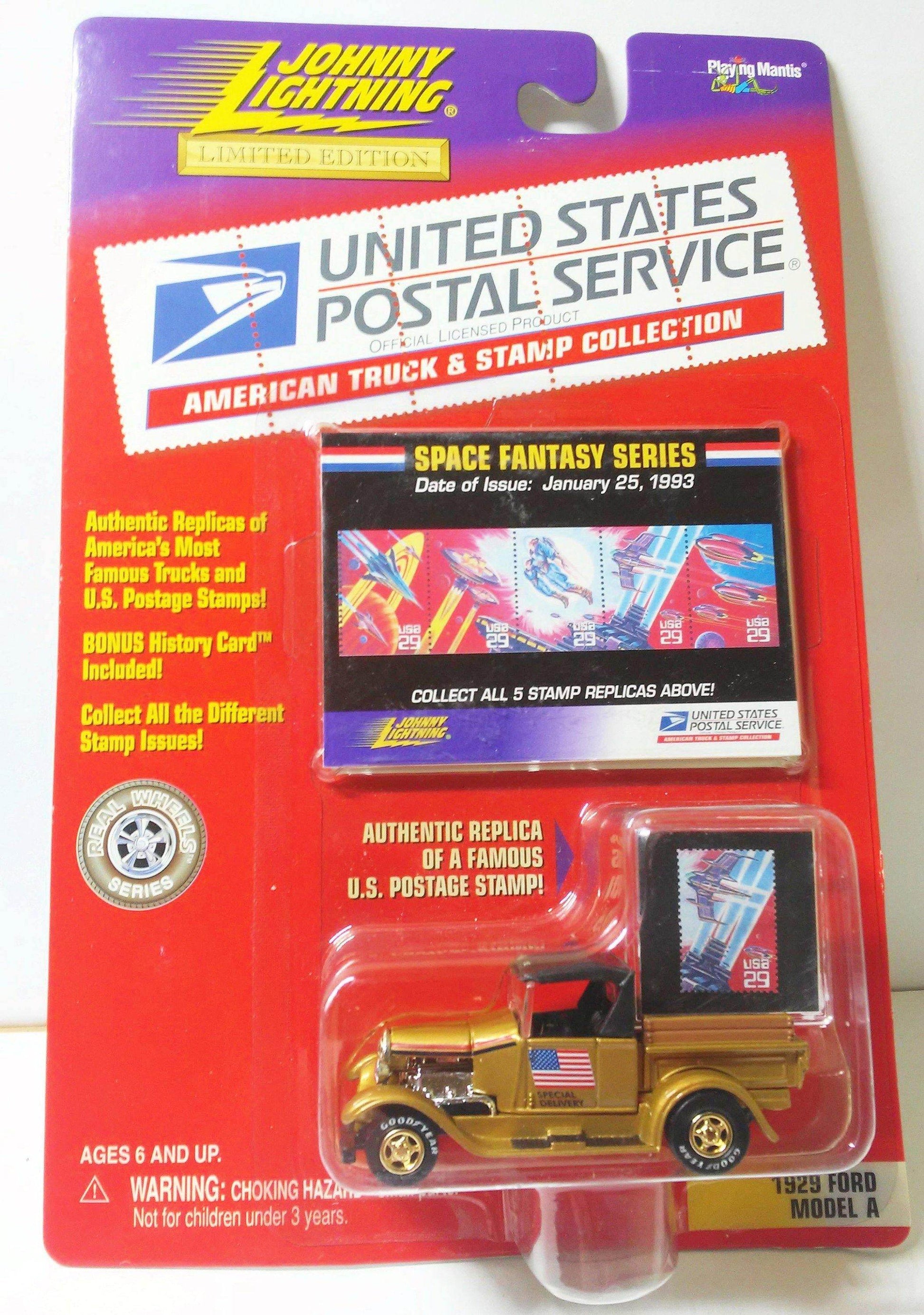 Johnny Lightning 1929 Ford Model A Pickup Truck USPS Space Fantasy Series Limited Edition 1999 - TulipStuff