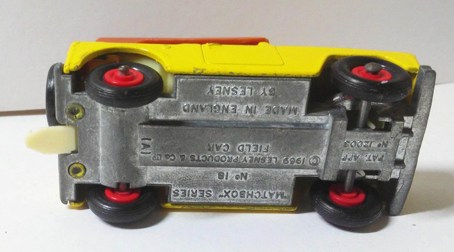 Lesney Matchbox no. 18 Field Car Made in England 1969 - TulipStuff