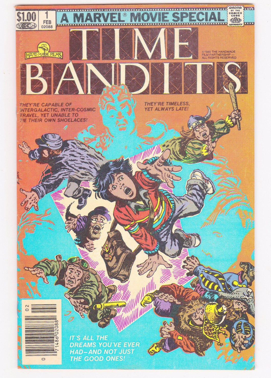 Time Bandits 1 February 1982 Marvel Movie Special Comic Book - TulipStuff