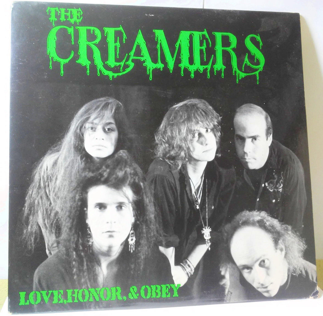 The Creamers Love Honor and Obey Vinyl LP 1989 Sympathy for the Record Industry LA Female Punk - TulipStuff