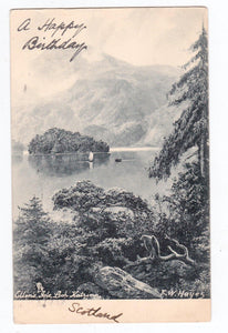 Ellen's Isle Loch Katrine Scotland Raphael Tuck ART Series 1905 Antique Postcard - TulipStuff
