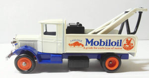 Lledo Models of Days Gone DG27 Mobil Oil 1934 Mack Breakdown Tow Truck Made in England - TulipStuff