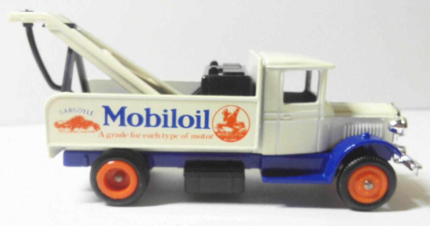 Lledo Models of Days Gone DG27 Mobil Oil 1934 Mack Breakdown Tow Truck Made in England - TulipStuff