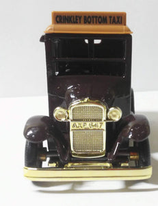 Lledo Promotional 1933 Austin Taxi Crinkley Bottom Collection Noel's House Party Made In England - TulipStuff