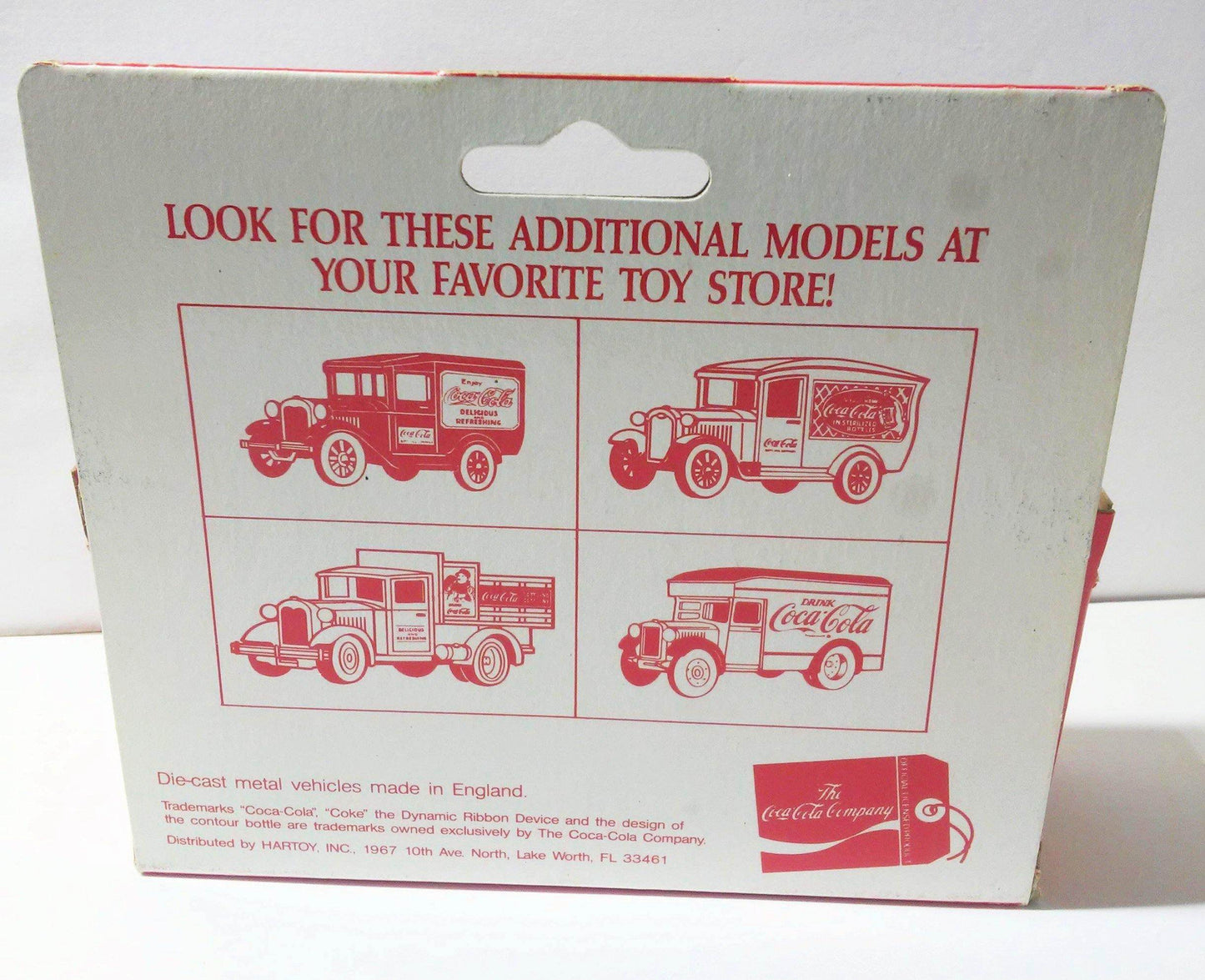 Lledo Hartoy DG21 Diecast Metal Coca-Cola 1934 Chevrolet Van Made in England 1986 - TulipStuff