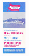 Load image into Gallery viewer, Vintage 1976 Hudson River Day Line New York Bear Mountain West Point Sightseeing Cruise Brochure - TulipStuff
