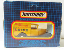 Load image into Gallery viewer, Matchbox 38 The Toy Collectors Pocket Guide Ford Model A Truck Die-cast 1987 - TulipStuff
