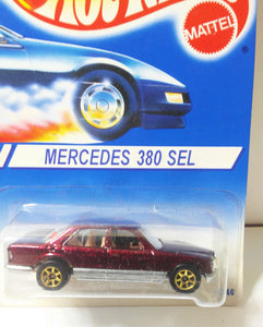 Hot Wheels Mercedes 380SEL sp7gd 12346-0710  International Canada Only 1997 - TulipStuff