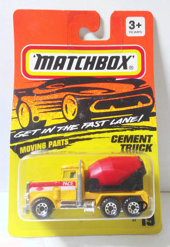 Matchbox 19 Peterbilt Cement Truck Pace Construction Diecast Metal Construction Toy 1994 - TulipStuff