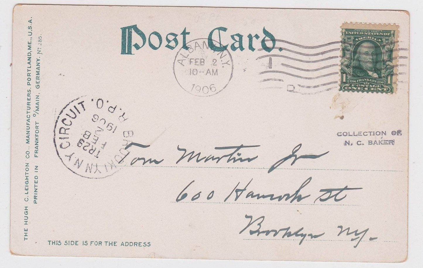 Albany NY Governor's Room 2nd Floor of Capitol 1906 Antique Postcard - TulipStuff