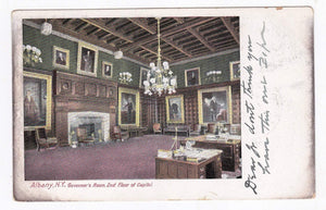 Albany NY Governor's Room 2nd Floor of Capitol 1906 Antique Postcard - TulipStuff