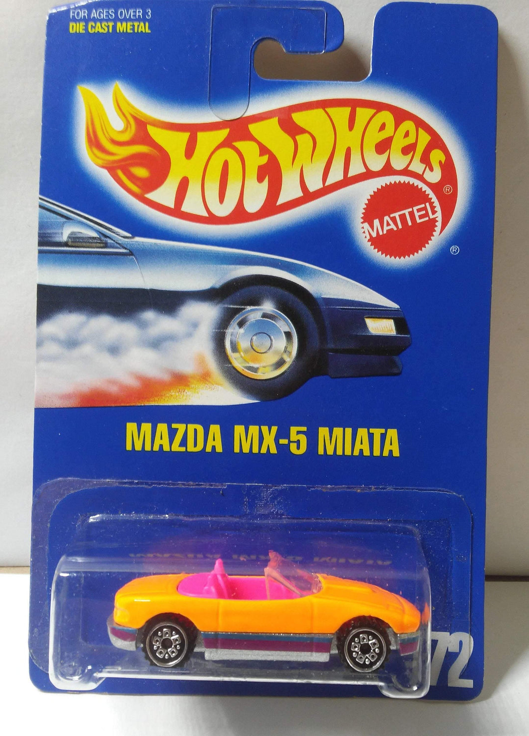 Hot Wheels G-Force Mazda MX-5 Miata Day-Glo Orange Screamin' Wheels 1994 - TulipStuff