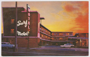 Surf Motel Lombard St  US Hwy 101 San Francisco California 1960's Postcard - TulipStuff