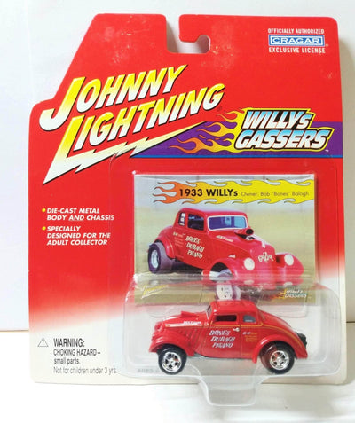Johnny Lightning  Willys Gassers Series Bob Bones Balogh 1933 Willys Diecast Car - TulipStuff