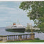 MV Bluenose Ferry Bar Harbor Maine Yarmouth Nova Scotia 1950's Postcard - TulipStuff