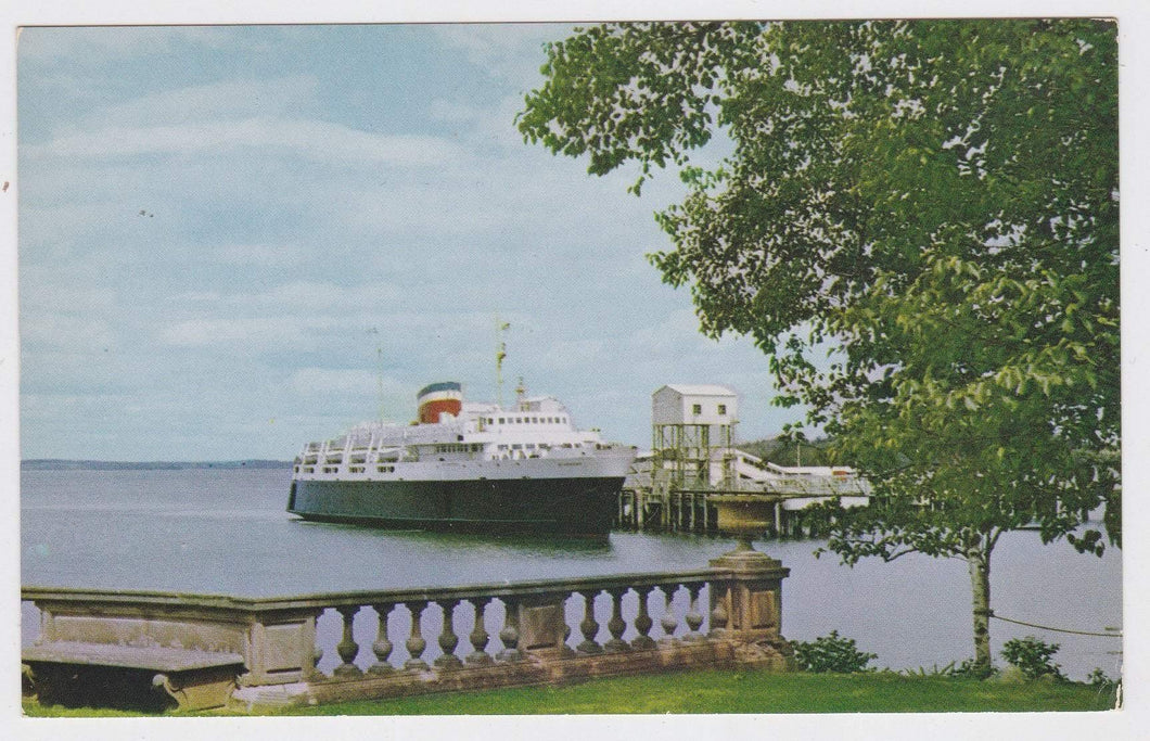 MV Bluenose Ferry Bar Harbor Maine Yarmouth Nova Scotia 1950's Postcard - TulipStuff