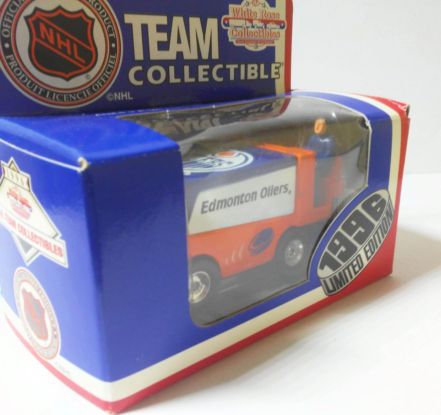 White Rose Collectibles NHL Edmonton Oilers 1996 Zamboni Ice Making Machine - TulipStuff