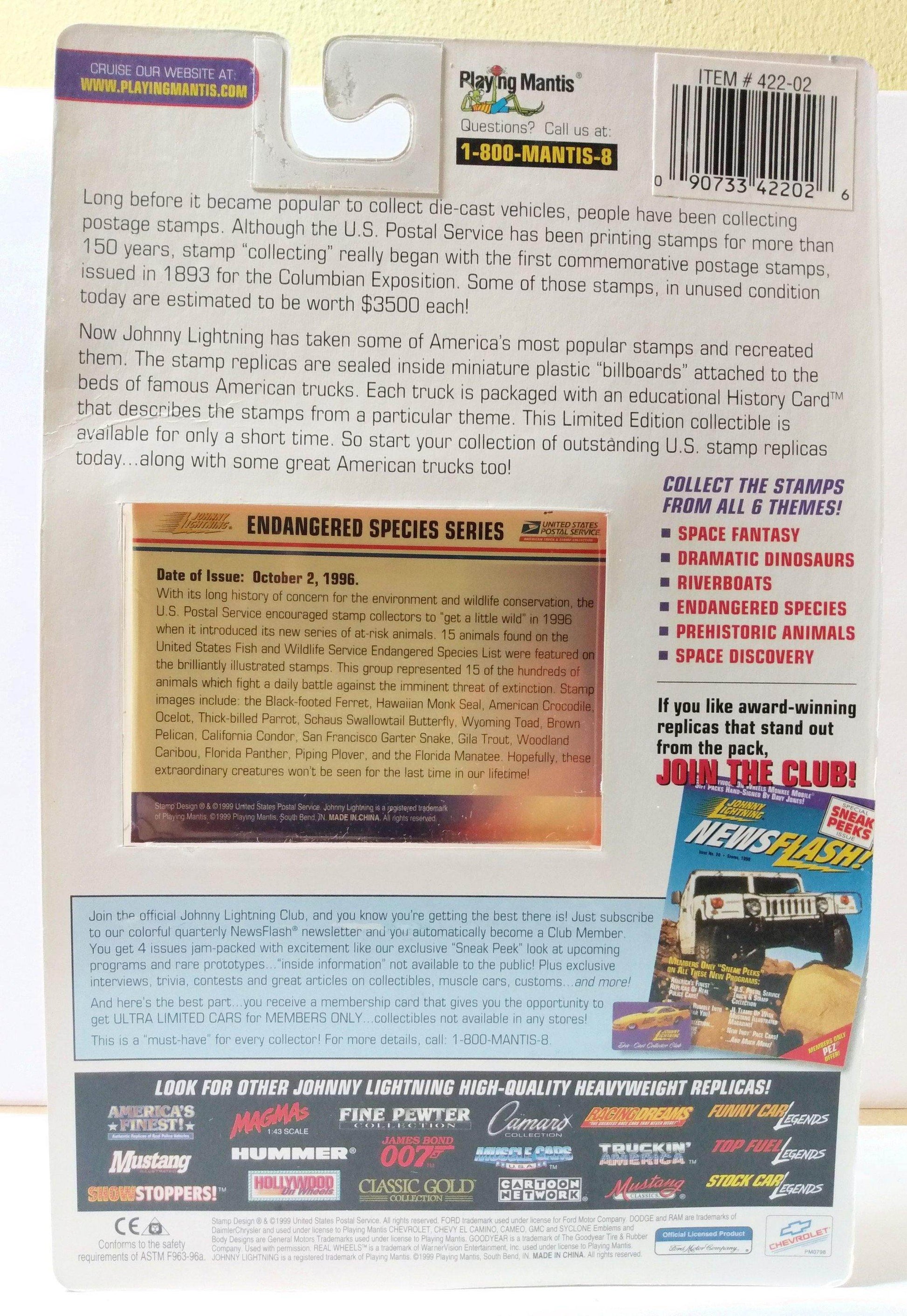 Johnny Lightning 1971 Chevy El Camino USPS American Truck and Stamp Collection Limited Edition - TulipStuff