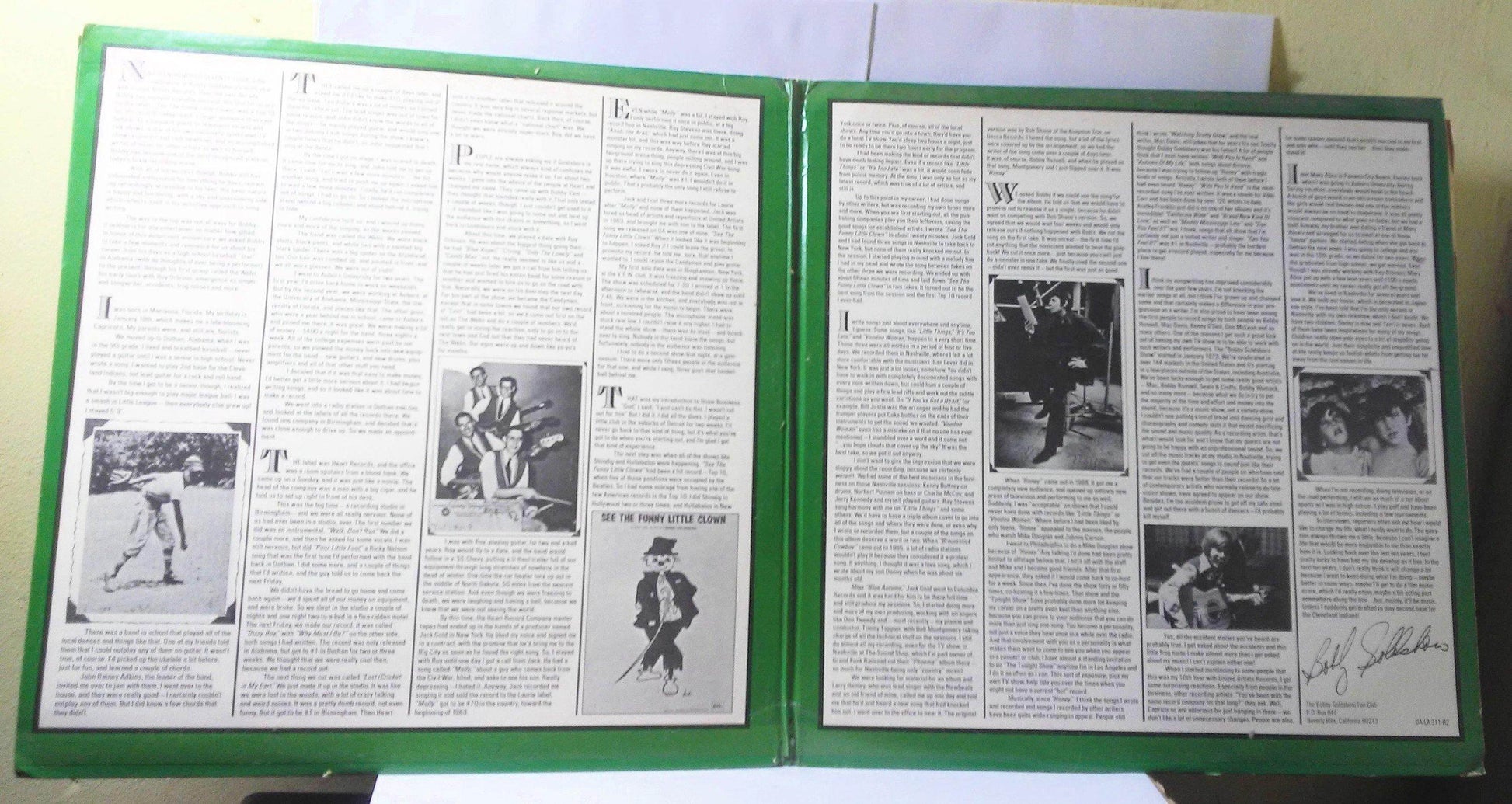 Bobby Goldsboro's 10th Anniversary Album Vinyl 2x12 inch LP United Artists UA-LA311-H2  1974 - TulipStuff