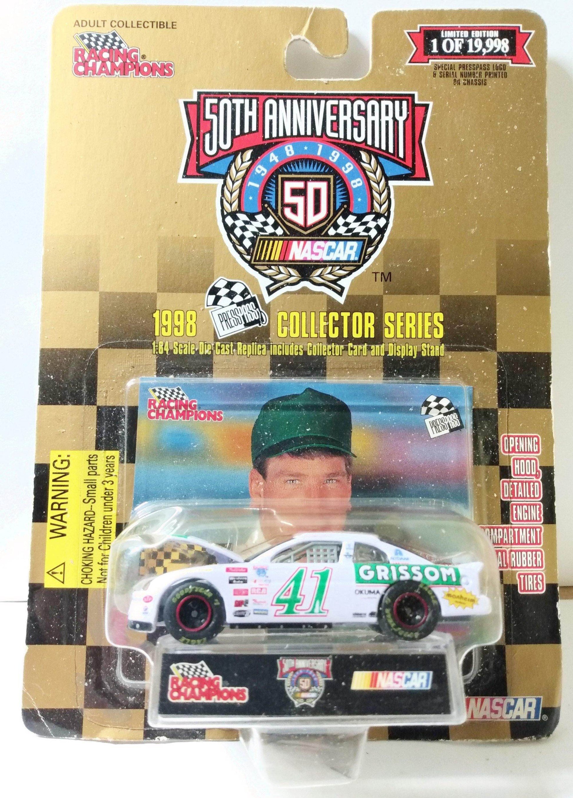 Racing Champions Nascar 50th Anniversary Steve Grissom 1998 Press Pass Collector Series - TulipStuff