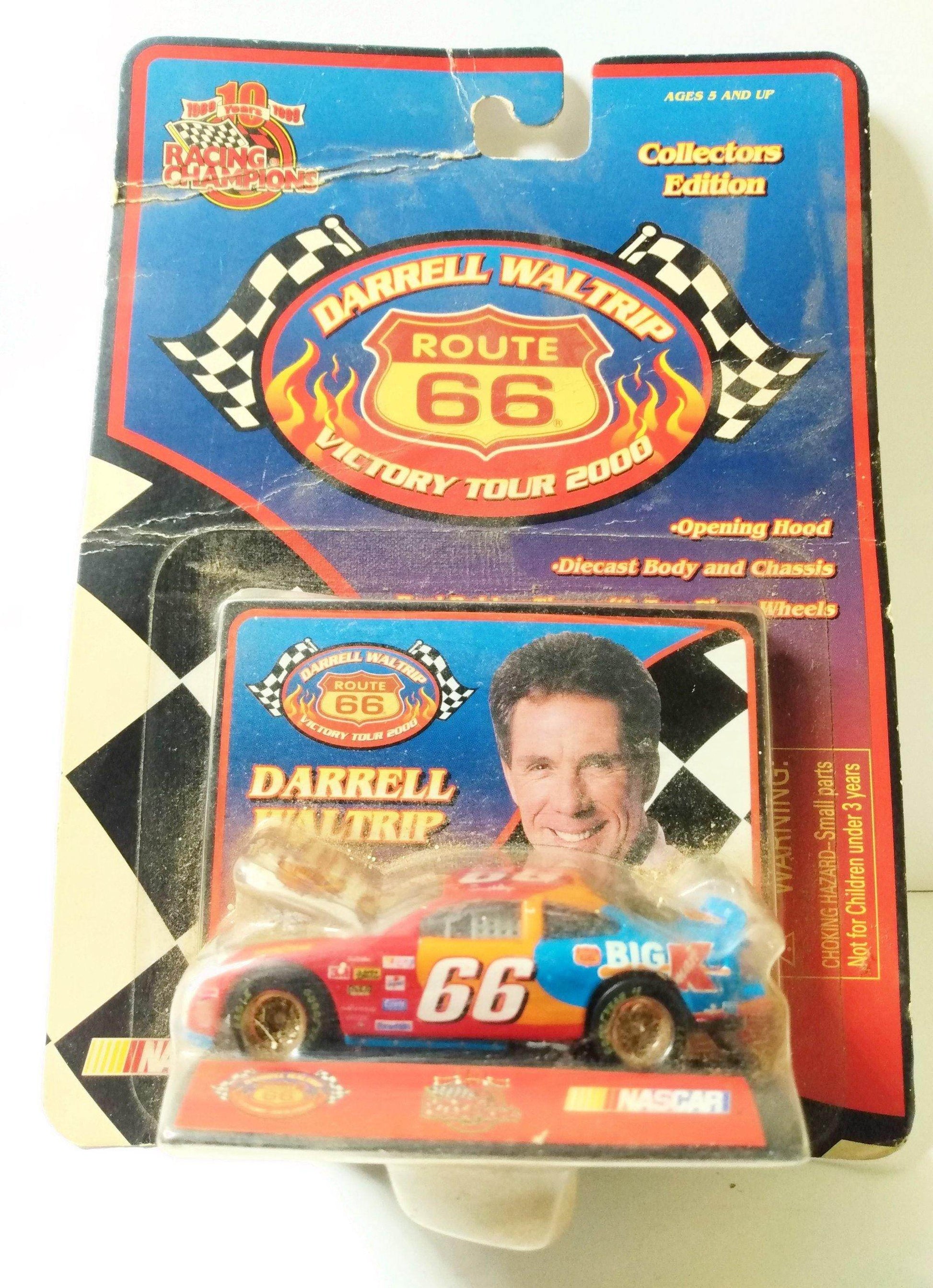 Racing Champions Darrell Waltrip Route 66 Victory Tour 2000 BigK Kmart Ford Taurus Stock Car - TulipStuff