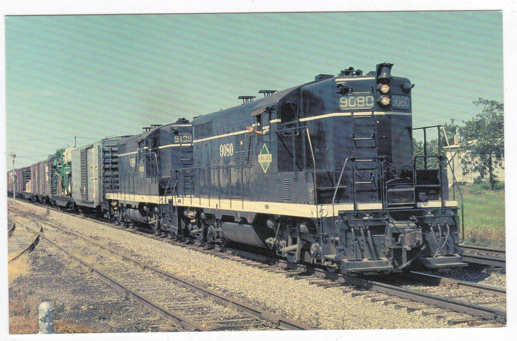Illinois Central Black Diamond EMD GP9 Locomotive in Tolono IL - TulipStuff