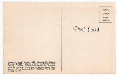 Imperial 400 Motel Liberty St Salem Oregon Early 1970's - TulipStuff