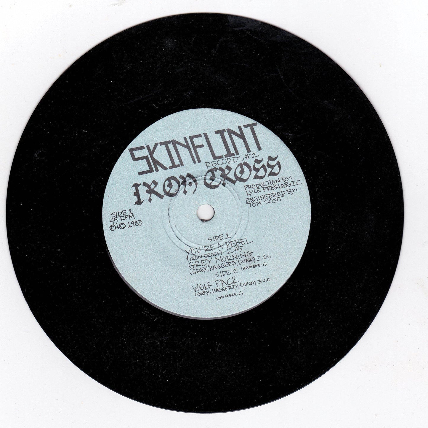 Iron Cross Hated and Proud 7" EP Washington DC Hardcore 1983 - TulipStuff