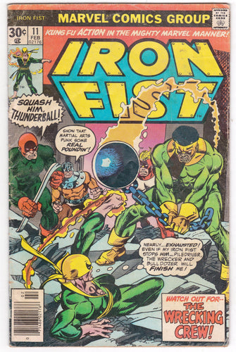 Iron Fist 11 February 1977 Marvel Comics Wrecking Crew - TulipStuff