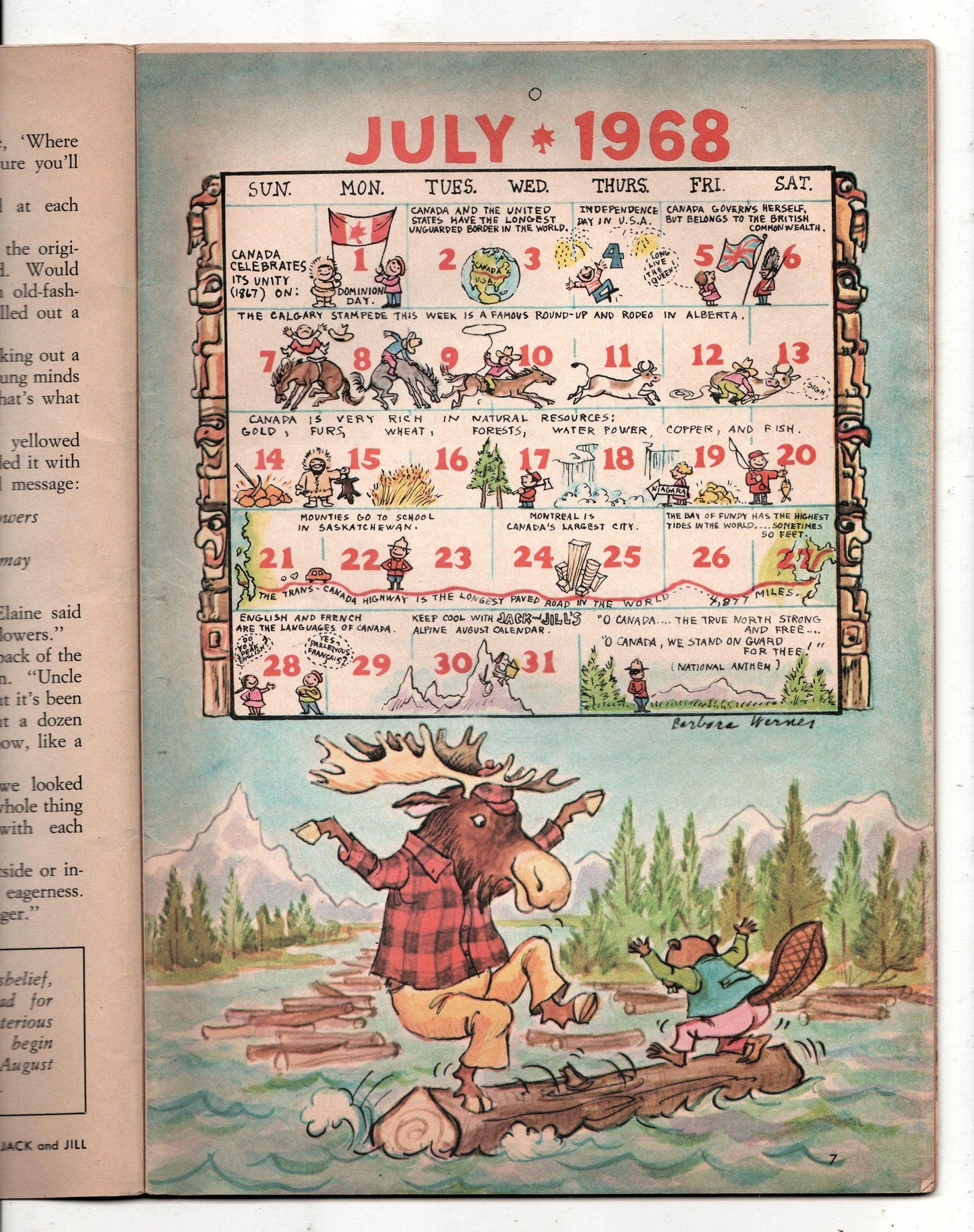 Jack and Jill Magazine Happy Birthday USA Issue July 1968 - TulipStuff