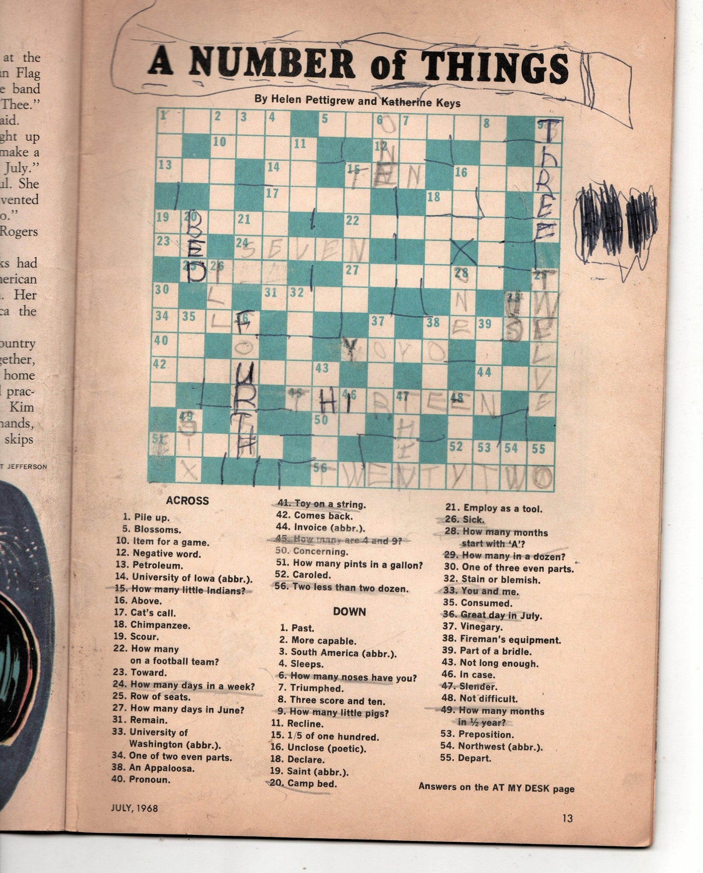 Jack and Jill Magazine Happy Birthday USA Issue July 1968 - TulipStuff