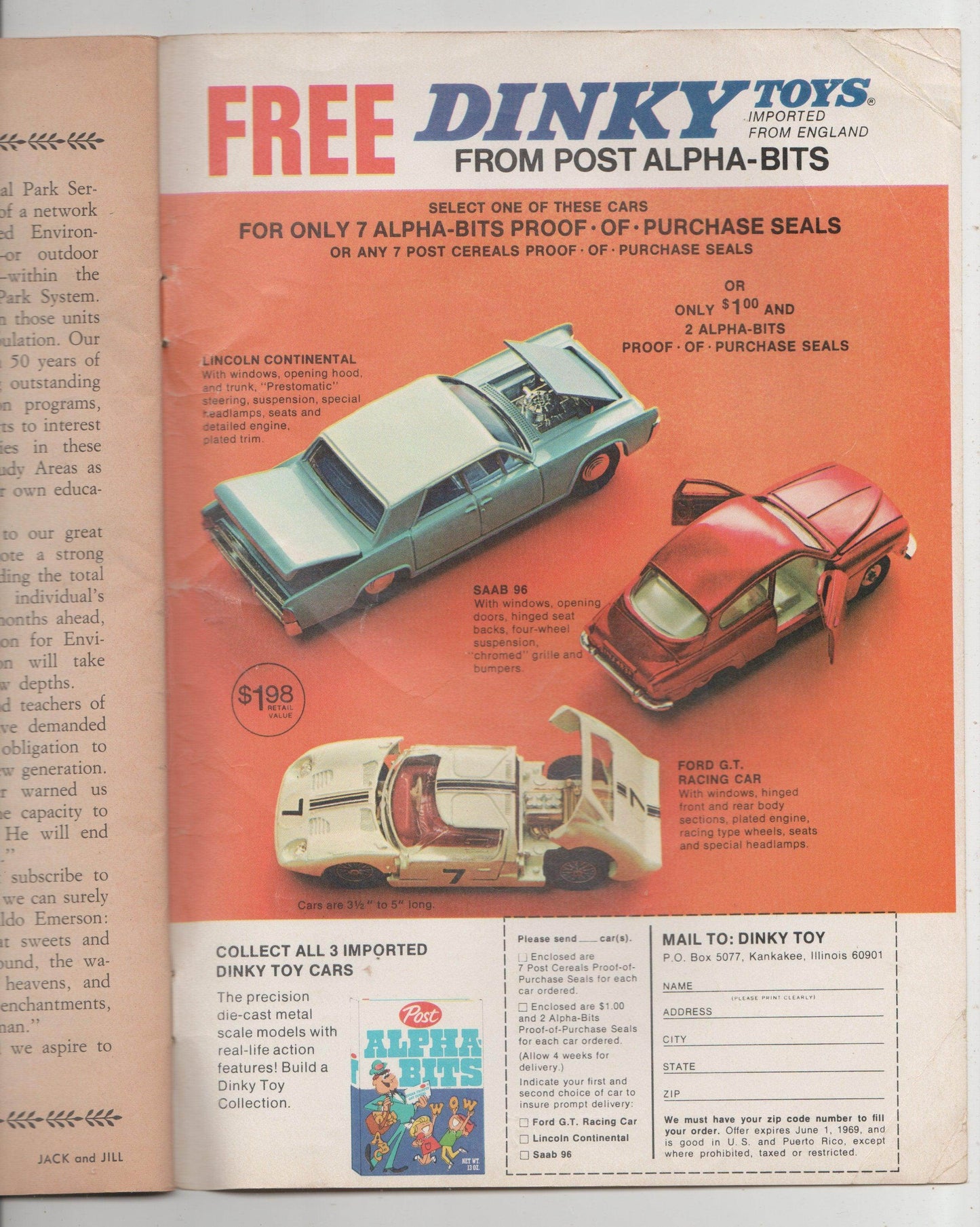 Jack and Jill Magazine Happy Birthday USA Issue July 1968 - TulipStuff