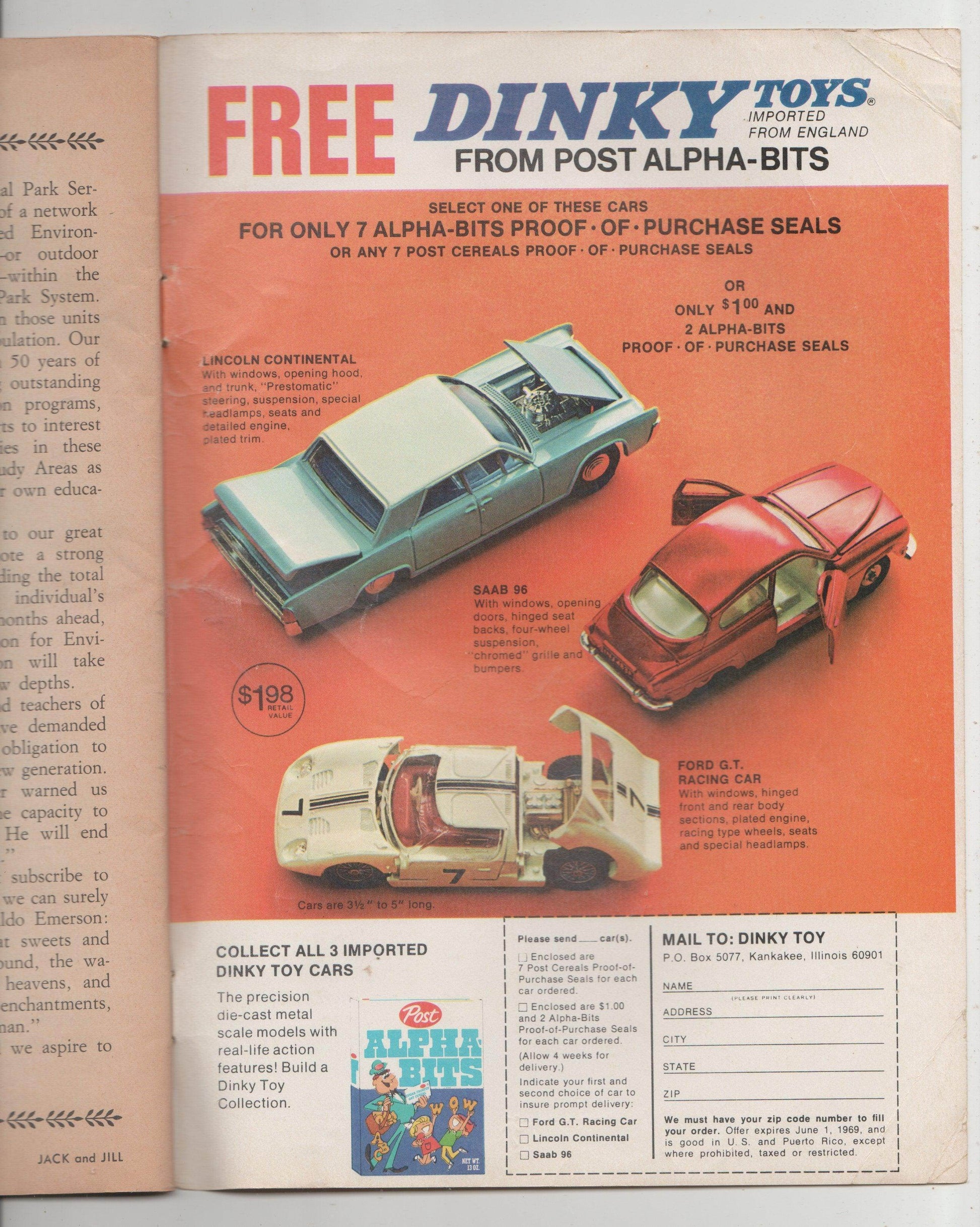 Jack and Jill Magazine Happy Birthday USA Issue July 1968 - TulipStuff