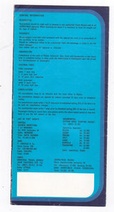 Jadrolinija Yugoslavia Car Ferry Schedule Brochure Liburnija Slavija 1977 - TulipStuff