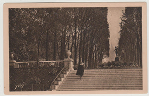 Jardin du Luxembourg Garden Paris France Postcard 1920's - TulipStuff