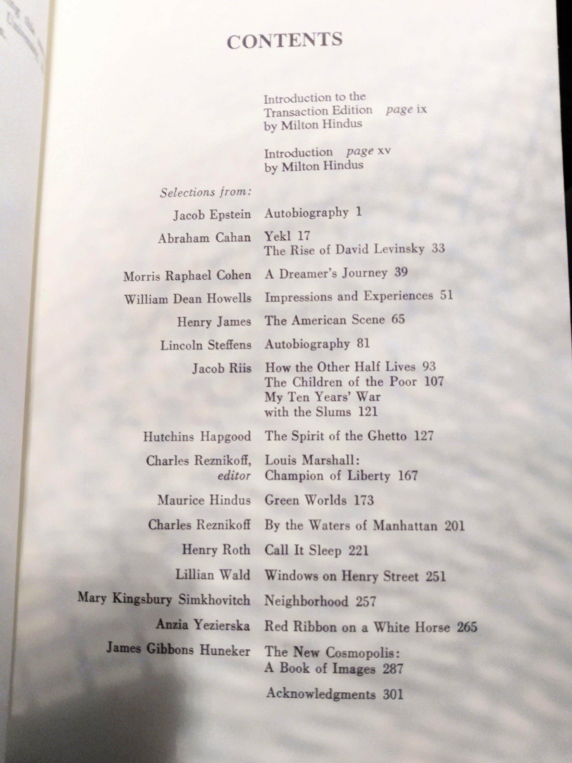 The Jewish East Side 1881-1924 Milton Hindus 1995 - TulipStuff