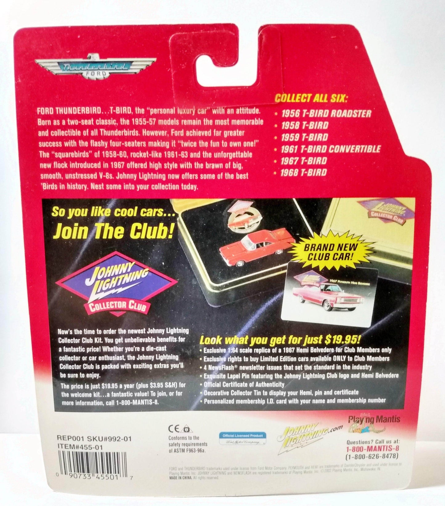 Johnny Lightning Legendary Bad Birds 1956 Ford T-Bird Roadster - TulipStuff