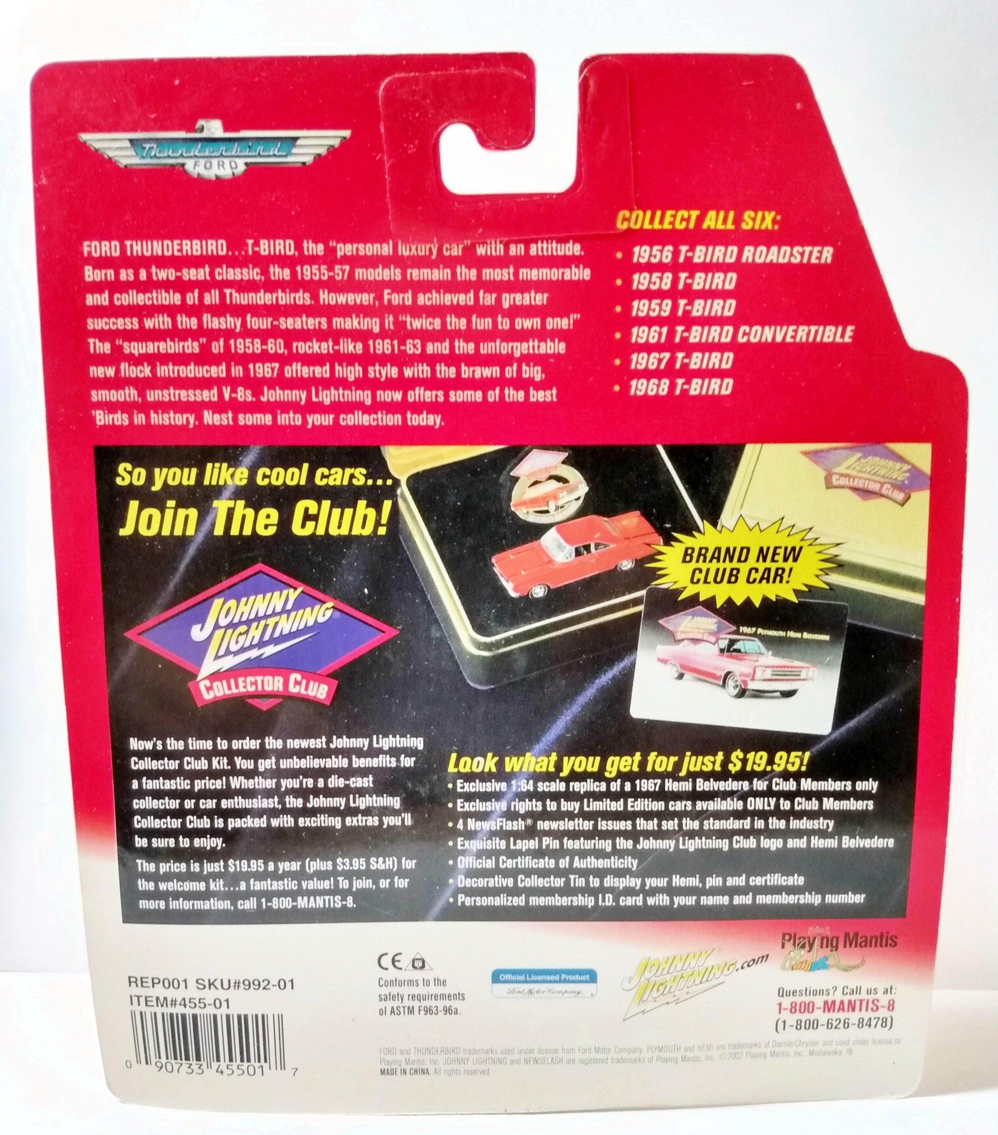 Johnny Lightning Legendary Bad Birds 1956 Ford T-Bird Roadster - TulipStuff