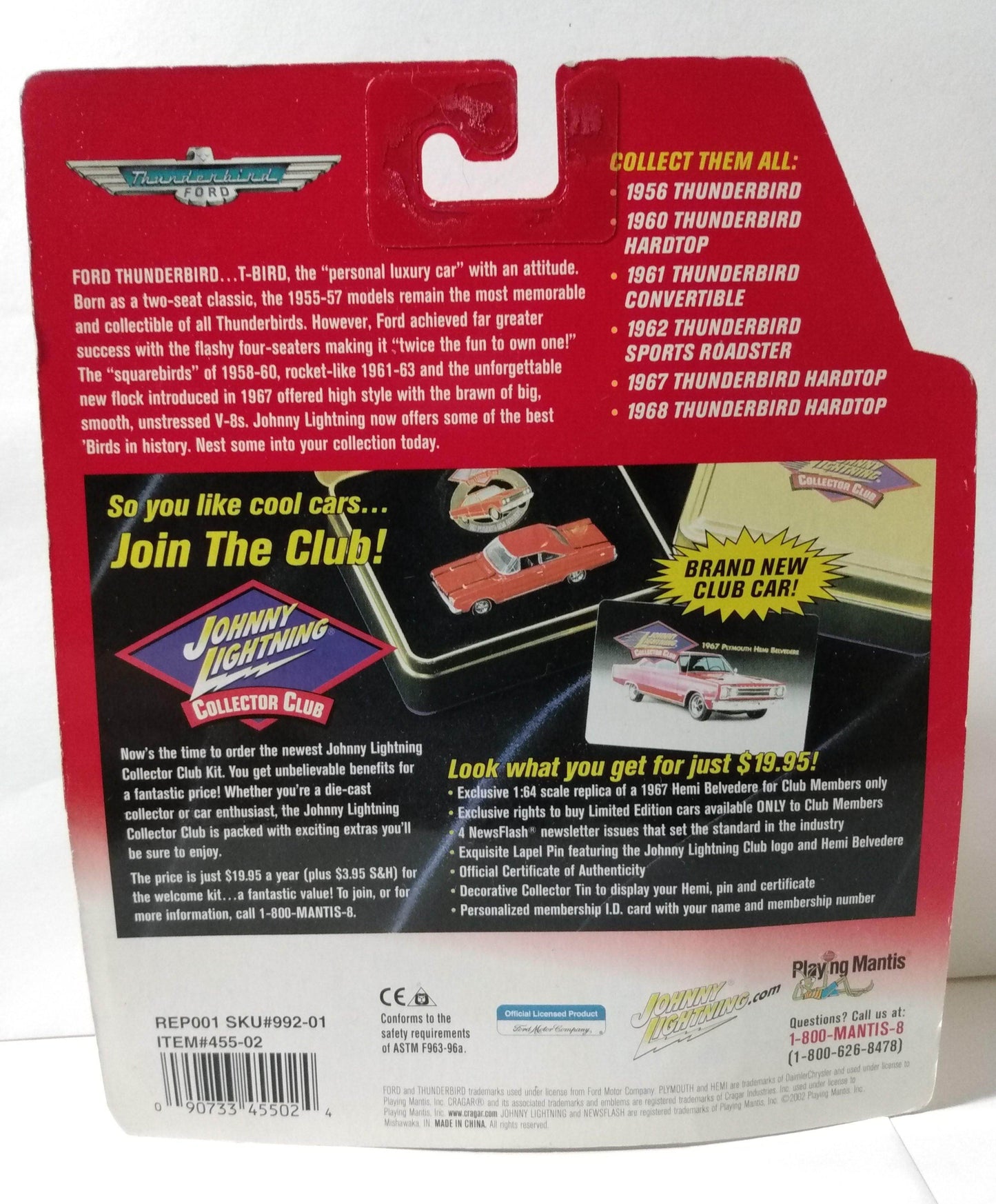 Johnny Lightning Legendary Bad Birds 1960 Ford Thunderbird Hardtop - TulipStuff