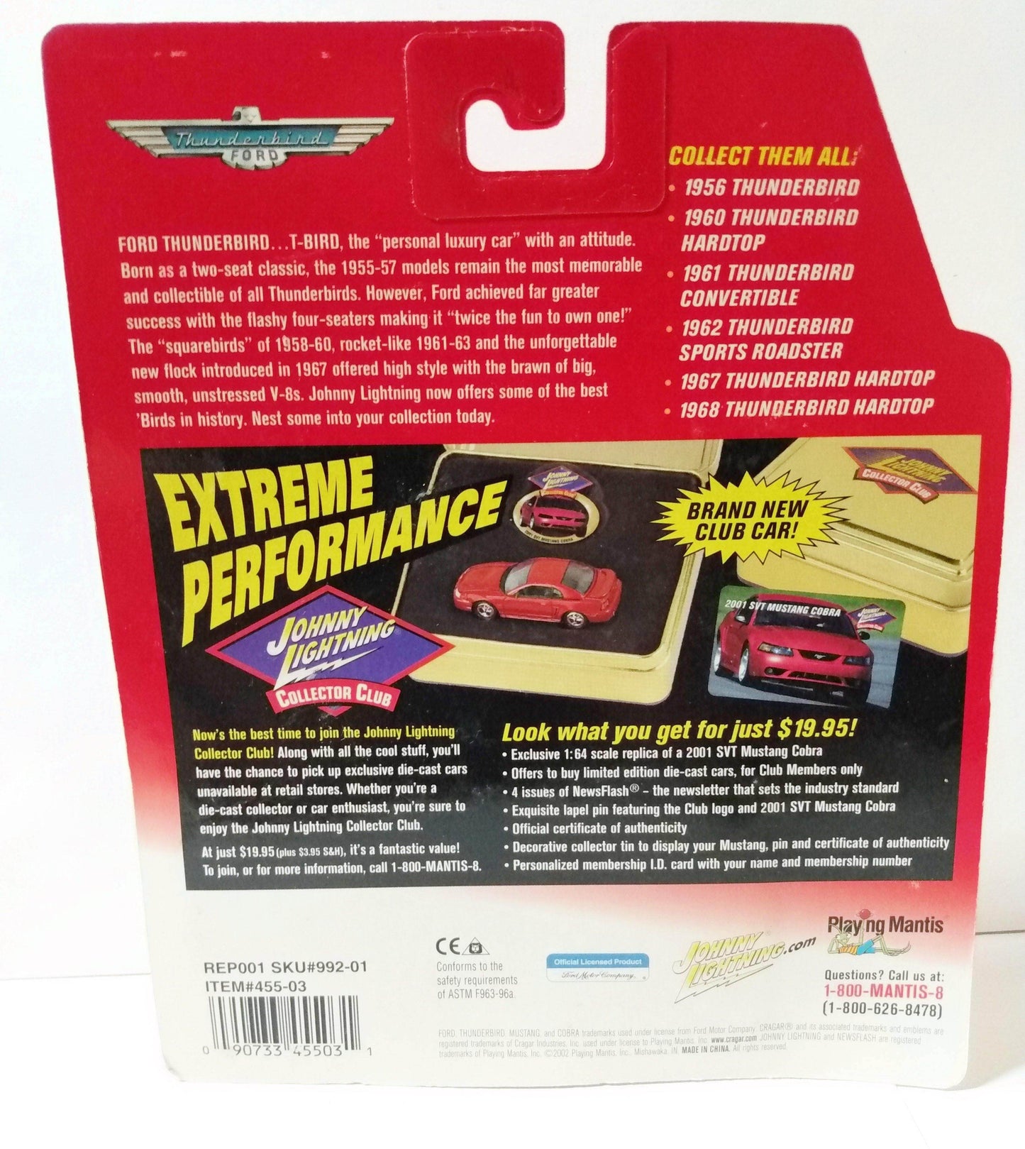 Johnny Lightning Legendary Bad Birds 1968 Ford Thunderbird Hardtop - TulipStuff