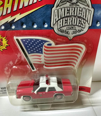 Johnny Lightning American Heroes 1990 Ford Crown Victoria Fire Chief Car - TulipStuff