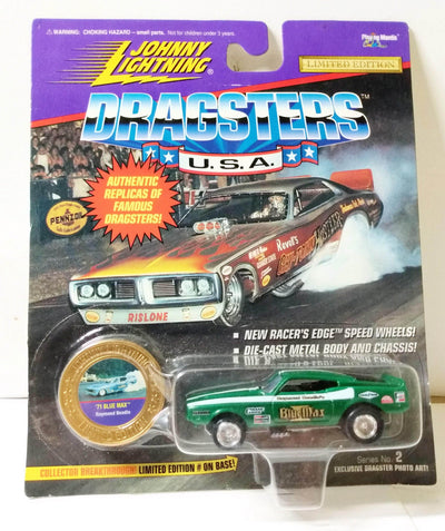 Johnny Lightning Dragsters USA '71 Blue Max Ford Mustang Green - TulipStuff