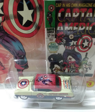 Johnny Lightning Marvel Captain America 1956 Chevy Bel Air Convertible - TulipStuff