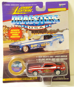 Johnny Lightning Dragsters USA  '71 Blue Max Ford Mustang - TulipStuff