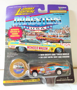 Johnny Lightning Dragsters USA Gene Snow Snowman '72 Charger Funny Car - TulipStuff