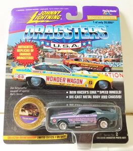 Johnny Lightning Dragsters USA Trojan Horse '71 Ford Mustang Funny Car - TulipStuff